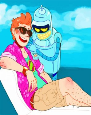 futurama-charcaters-paint-by-numbers