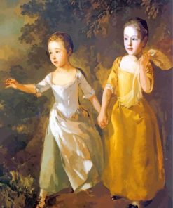 gainsborough daughters chasing butterfly paint by numbers