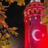 Galata Tower At Night paint by numbers