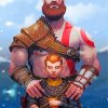 god of war kratos and atreus Art paint by numbers