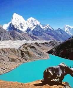 gokyo lakes paint by number