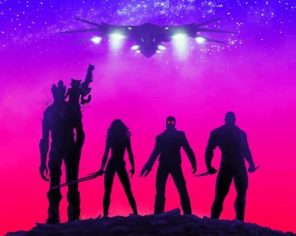 Guardians Of The Galaxy paint by numbers