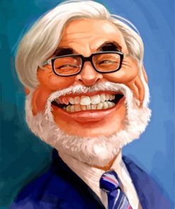 hayao miyazaki Caricature paint by numbers