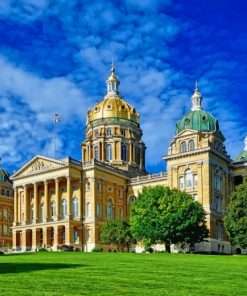 Iowa state capitol paint by numbers