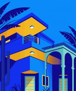 Jardin Majorelle Morocco paint by numbers