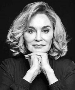 jessica lange Black and White paint by number