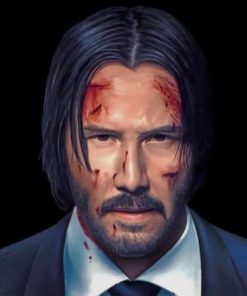 John Wick Keanu Reeves Paint by numbers