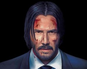 John Wick Keanu Reeves Paint by numbers