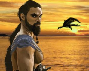 Khal Drago Game Of Thrones paint by numbers