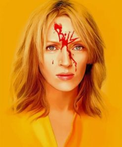 Kill Bill Uma Thurman paint by numbers