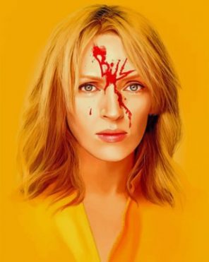 Kill Bill Uma Thurman paint by numbers