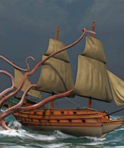 The Dangerous Kraken paint by numbers