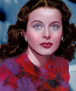 Lamarr Hedy Actress paint by numbers