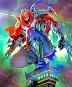 League Of Legends zed Paint by numbers