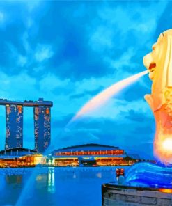 merlion park paint by number