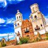 Mission San Xavier Del Bac Tucson Arizona paint by number