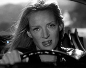 Monochrome Uma Thurman paint by numbers