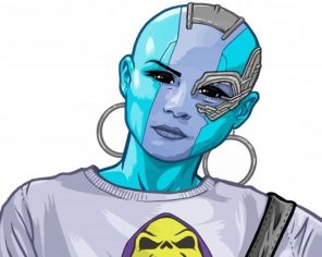 Nebula Marvel Art paint by numbers