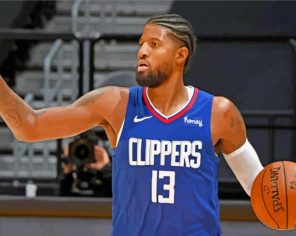 paul george Clippers paint by number