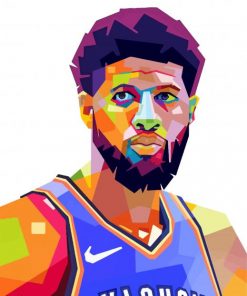 paul george pop art paint by number