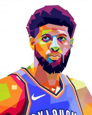 paul george pop art paint by number