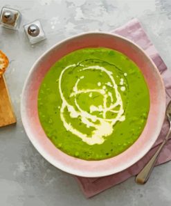 pea mint soup paint by number