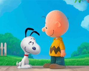 peanuts charlie brown snoopy paint by number