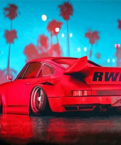 Porsche RWB Car paint by numbers