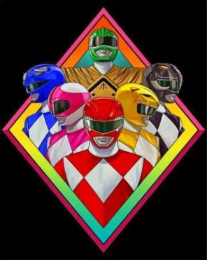 Power Rangers Characters paint by numbers