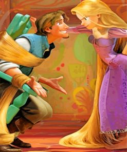 Rapunzel And Flynn Rider Paint By numbers