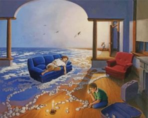 Rob Gonsalves Art Paint by numbers