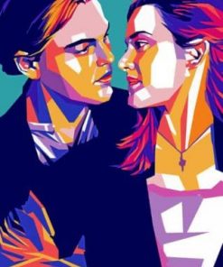 Rose And Jack Pop Art Paint by numbers