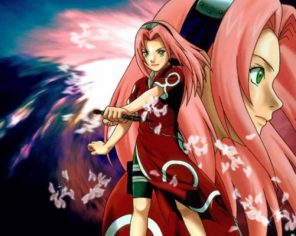 Sakura Naruto paint by numbers