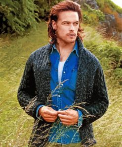 sam heughan jamie outlander paint by number