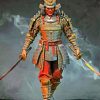 samurai warrior paint by numbers