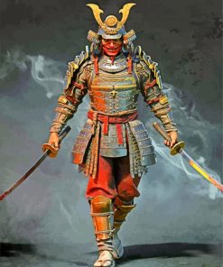 samurai warrior paint by numbers