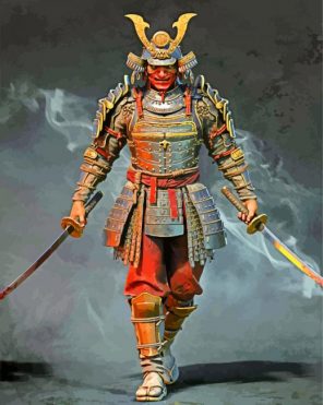 samurai warrior paint by numbers