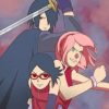 Sarada Uchiha paint by numbers