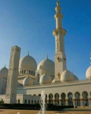 Sheikh Zayed Grand Mosque Abu Dhabi paint by numbers