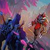 Shen and Zed League Of Legends Paint by numbers