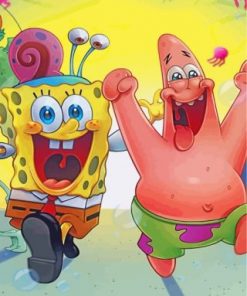 Spongbob And Patrick paint by numberspongbob And Patrick paint by numbers