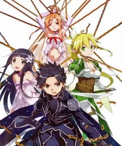 Sword Art Online Anime paint by numbers