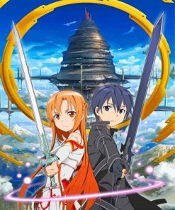 Sword Art Online paint by numbers