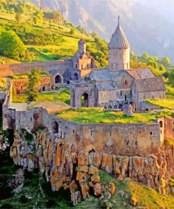 Tatev Monastery Armenia paint by numbers