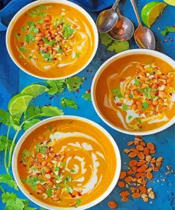 thai butternut squash soup paint by number