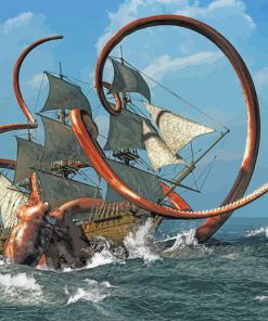 The Kraken Daniel Eskridge paint by numbers