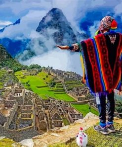 Machu Picchu Peru paint by numbers