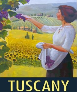 Woman In Tuscany paint by numbers