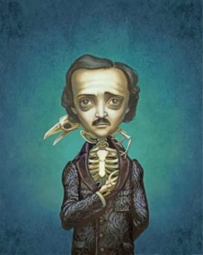 Weird Edgar Allan Poe Paint by numbers