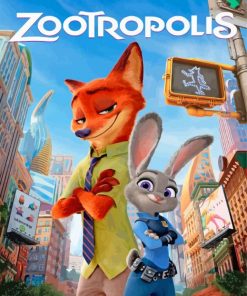 zootopia Film paint by numbers